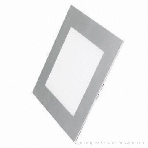 LED Panel Light, high-efficiency (95%) heat protection system and 200 x 200 x 12mm Dimensions